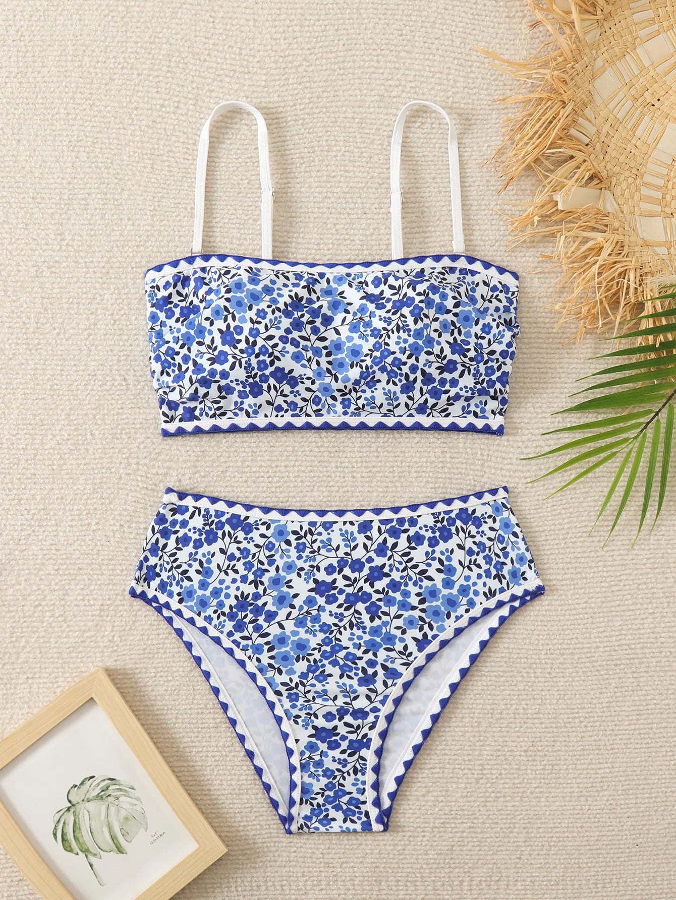 High Waist Floral Set