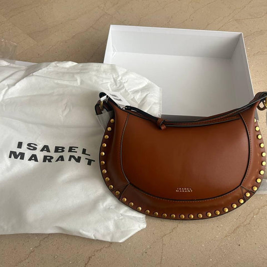 Brown Clutch "Saddle" Bag