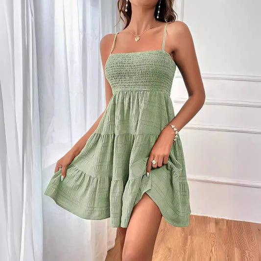 Backless Big Swing Mini Dress