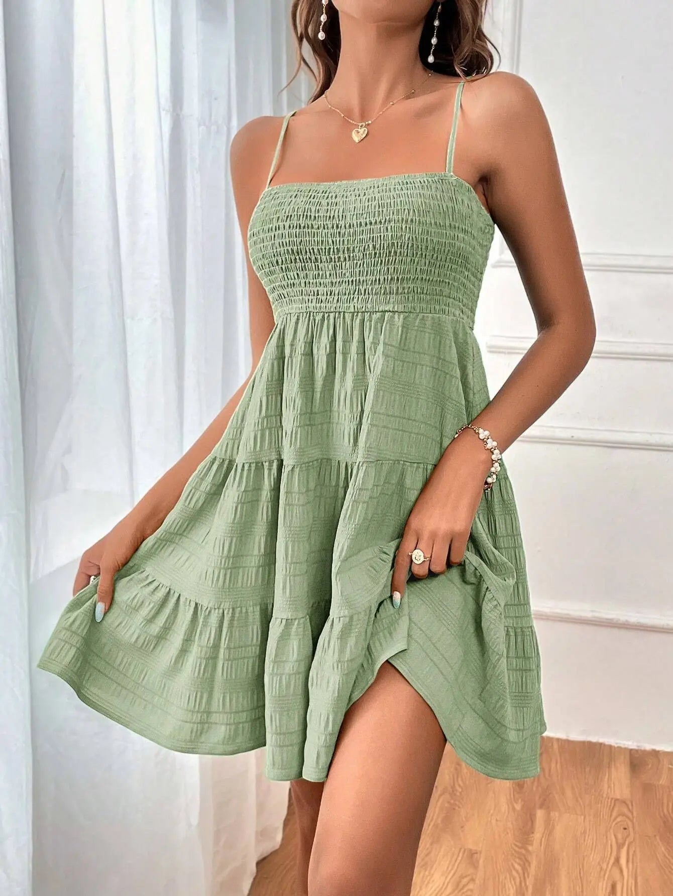 Backless Big Swing Mini Dress