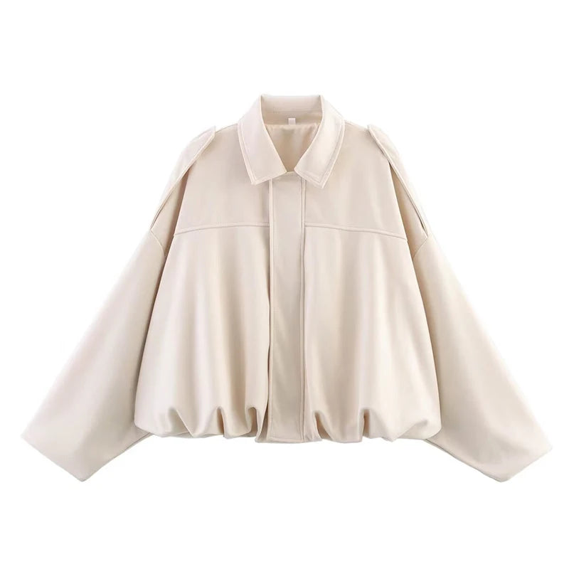 Turn-down Collar Vintage Jacket