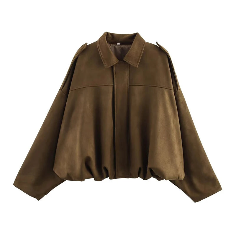 Turn-down Collar Vintage Jacket