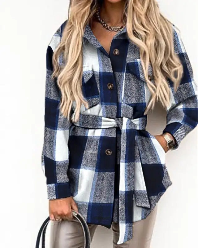 Two Pocket Plaid Autumn Shacket