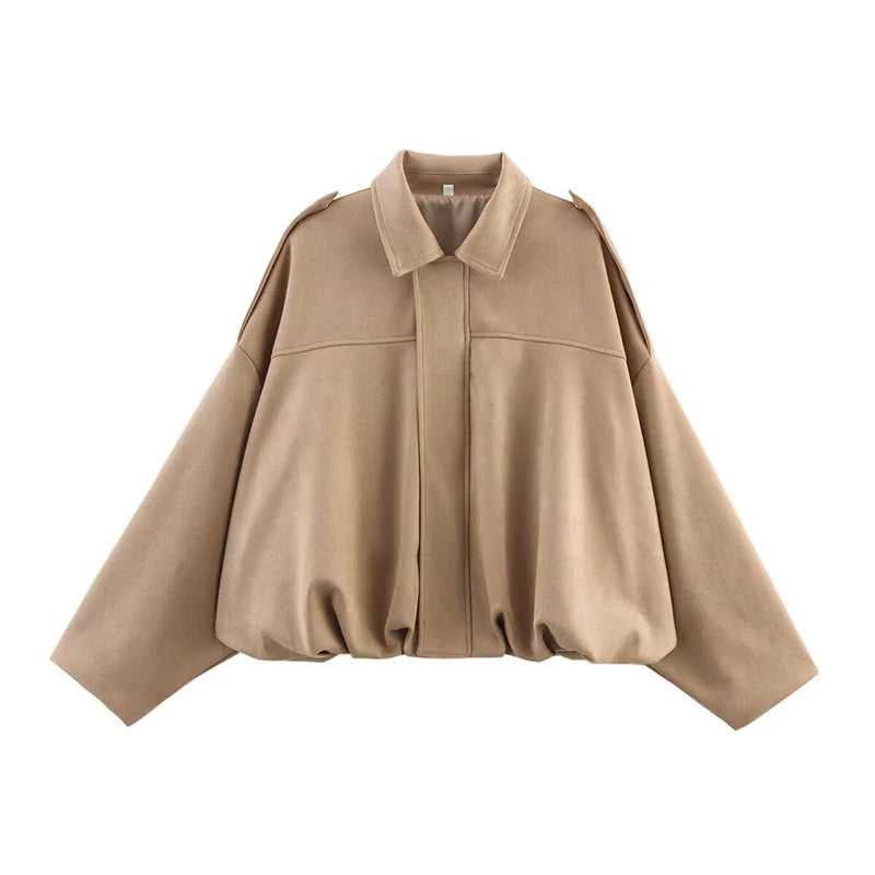 Turn-down Collar Vintage Jacket