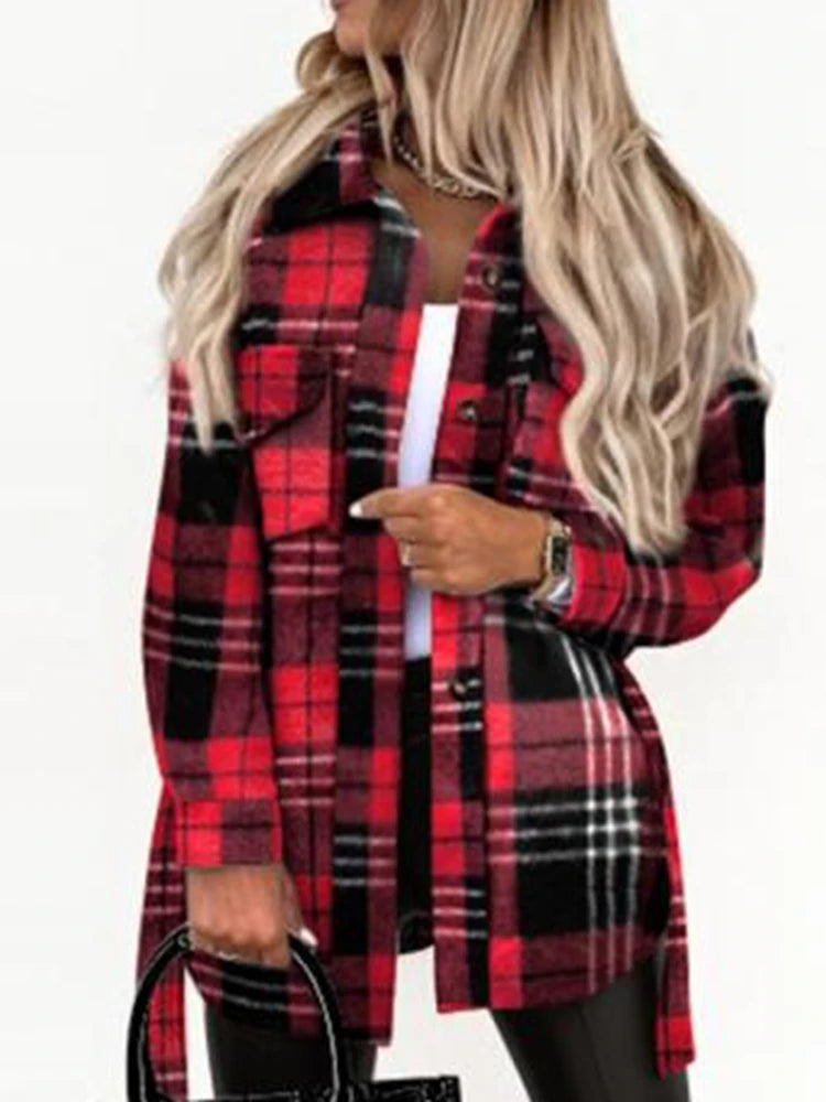 Two Pocket Plaid Autumn Shacket