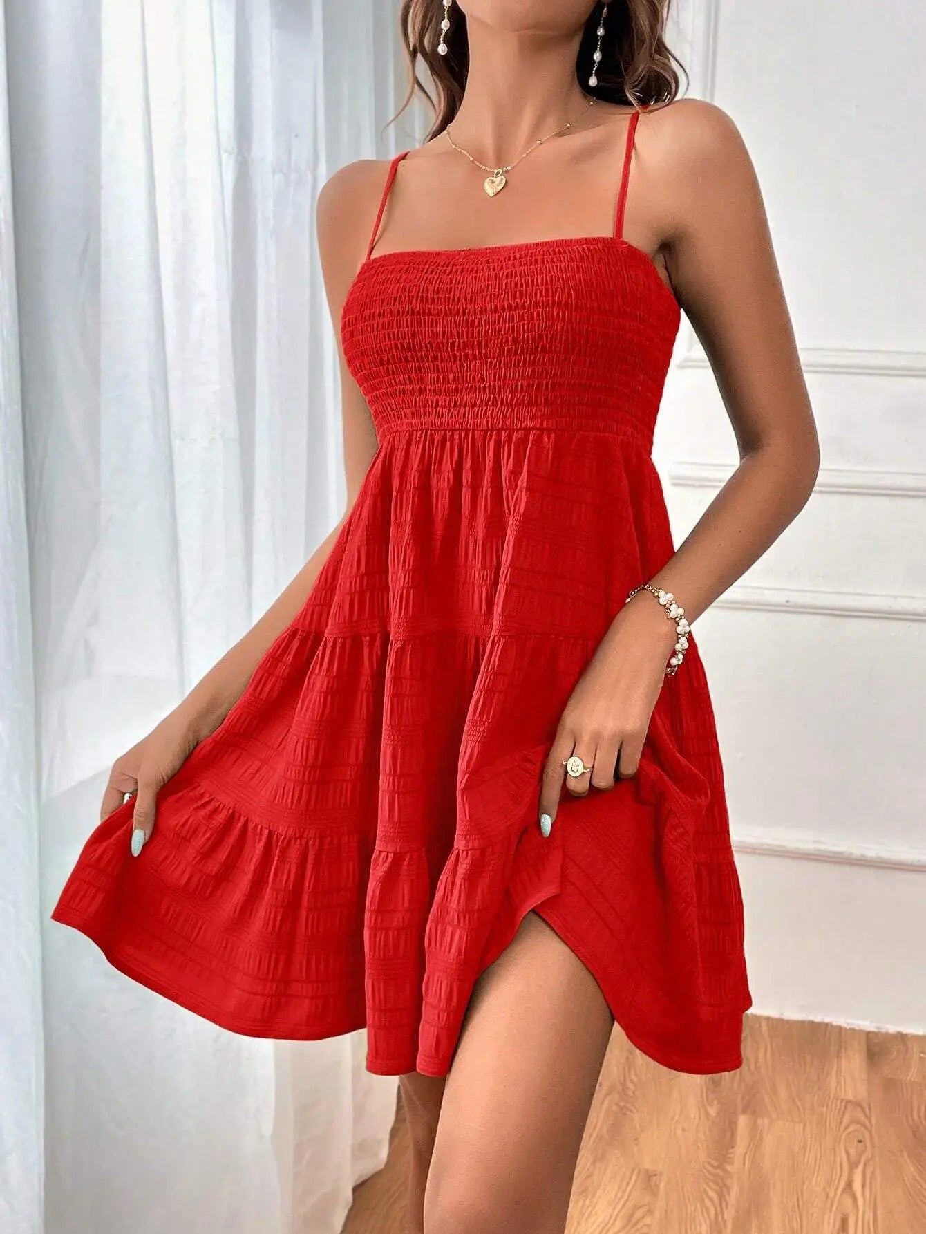 Backless Big Swing Mini Dress