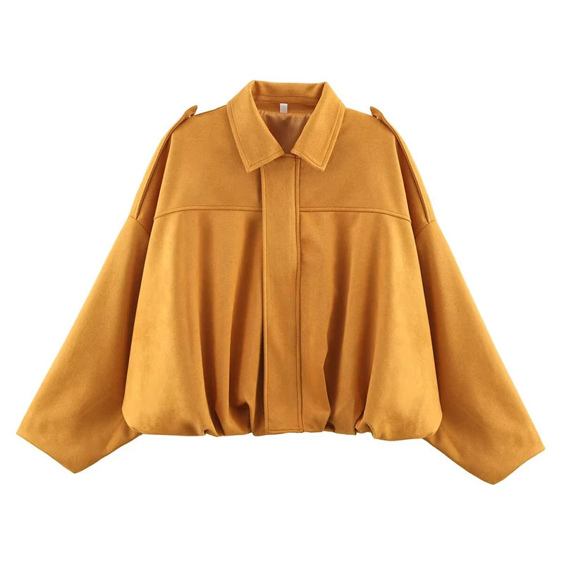 Turn-down Collar Vintage Jacket