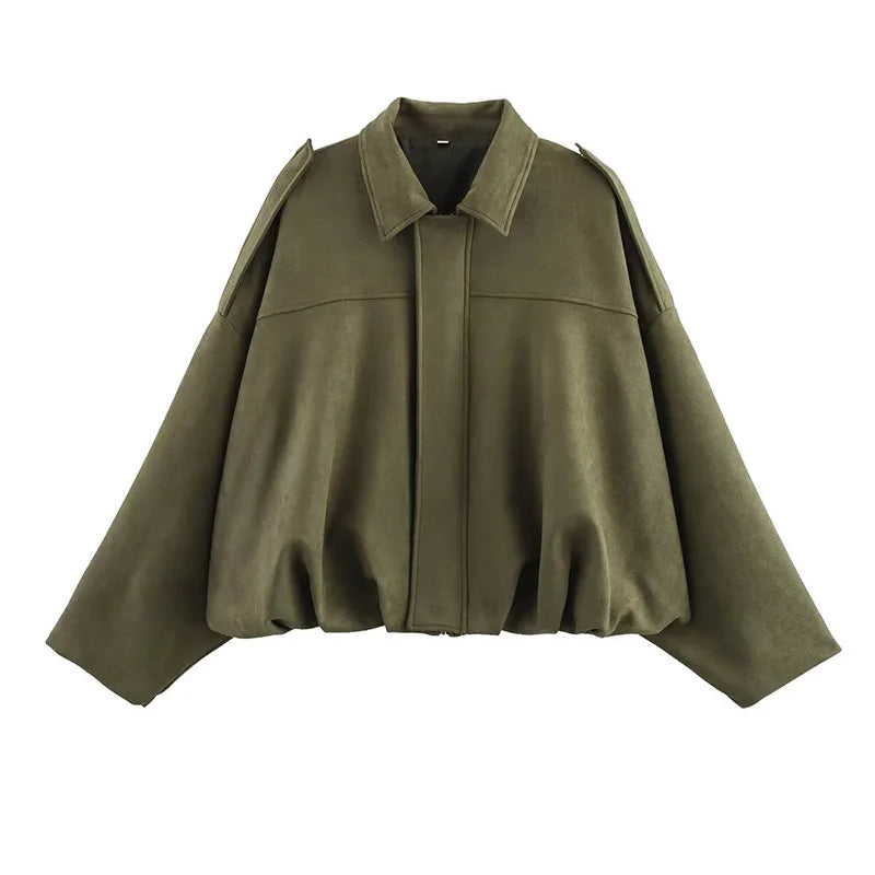 Turn-down Collar Vintage Jacket