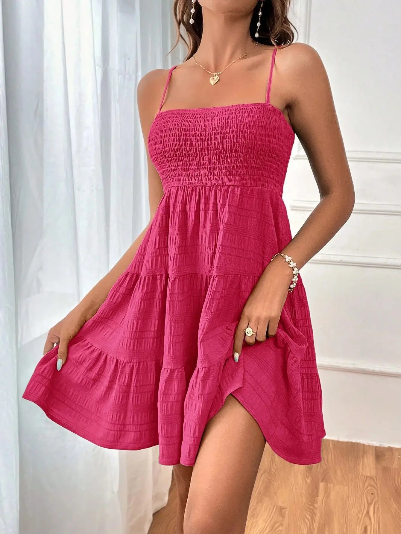 Backless Big Swing Mini Dress