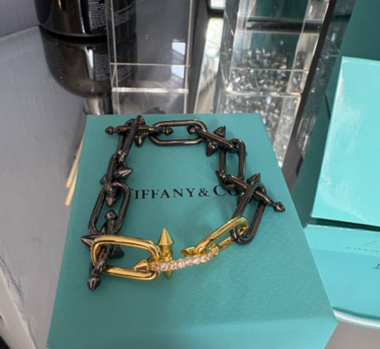 Chain Link Spike Bracelet