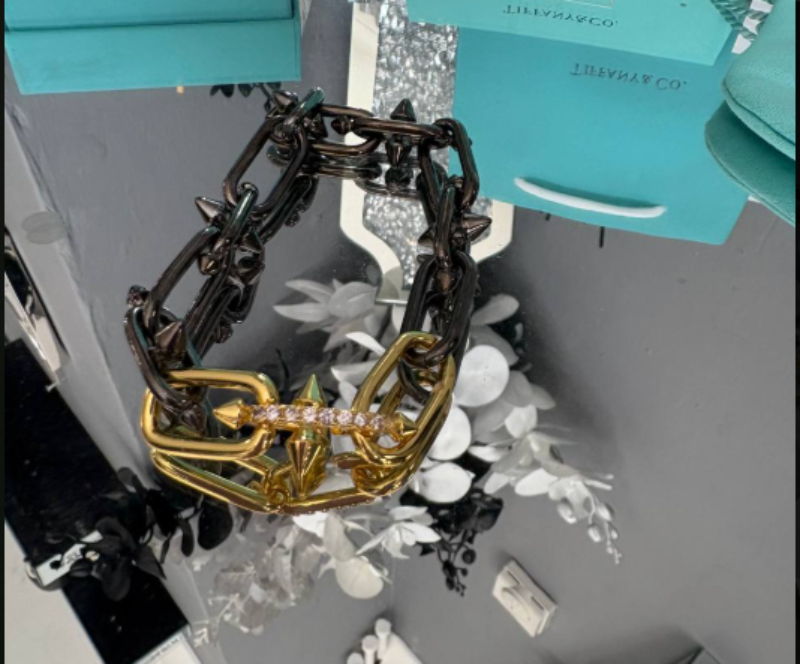 Chain Link Spike Bracelet