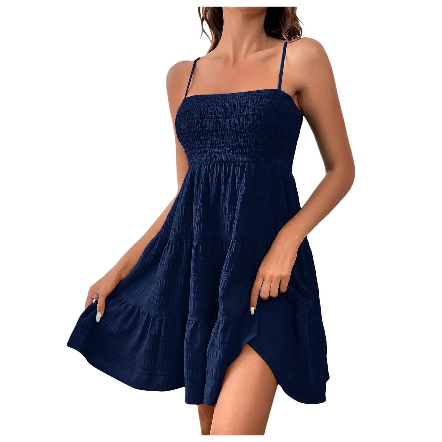 Backless Big Swing Mini Dress