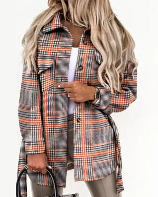 Two Pocket Plaid Autumn Shacket