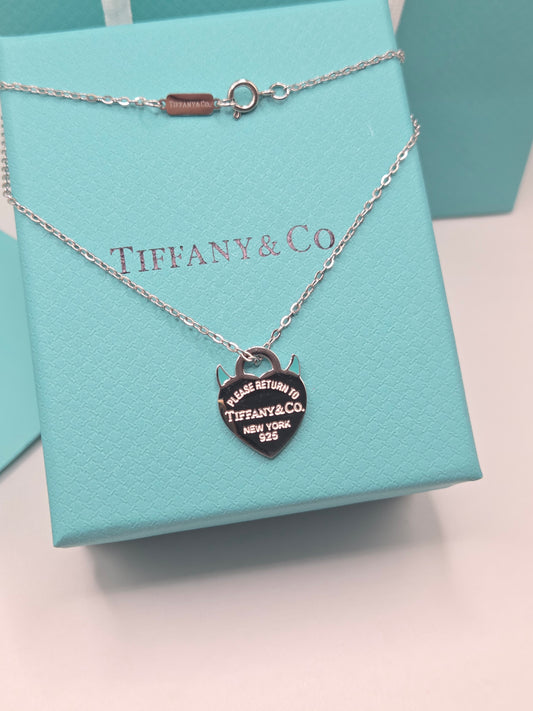 Devil Heart Pendant Necklace