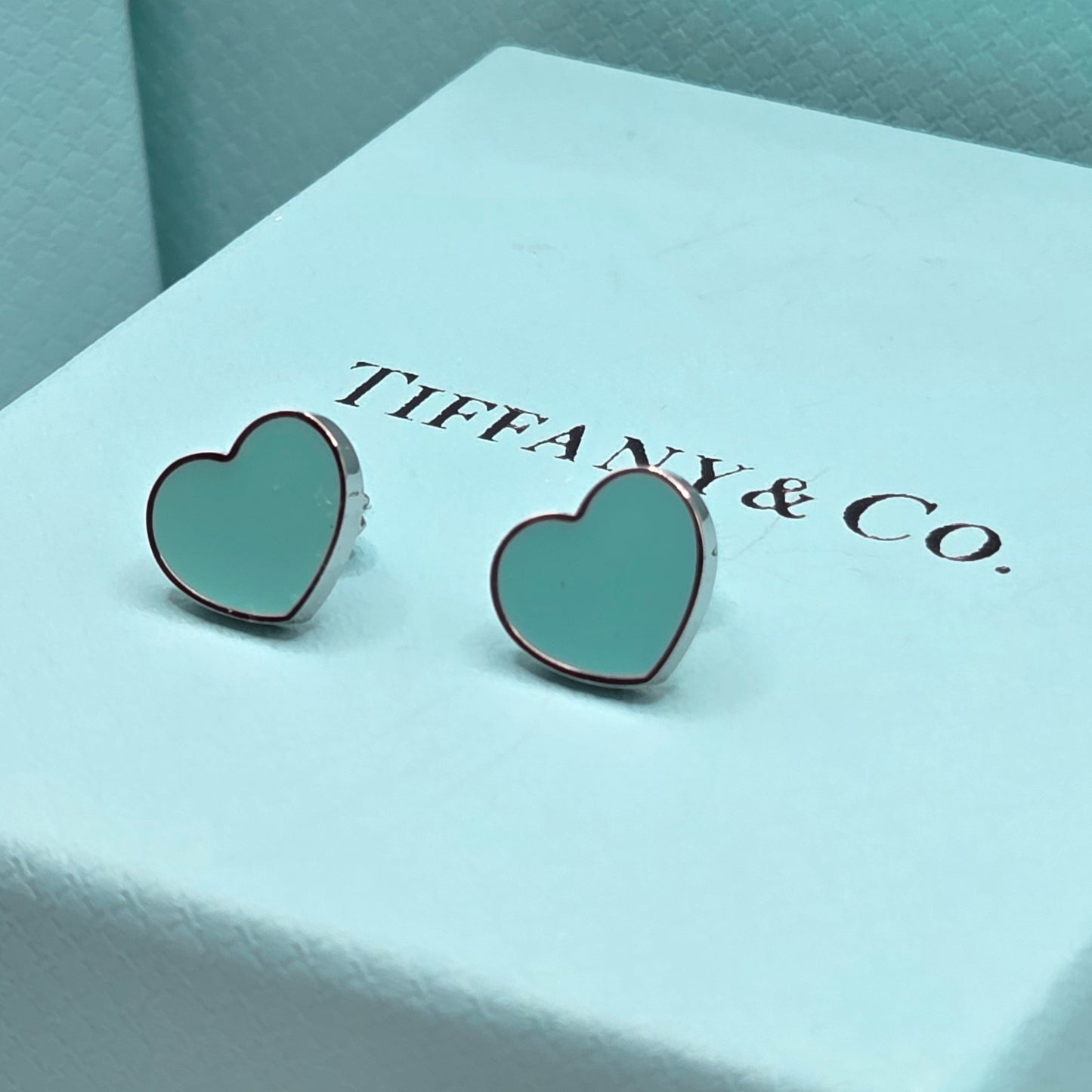 Turquoise Heart Stud Earrings - LOW STOCK