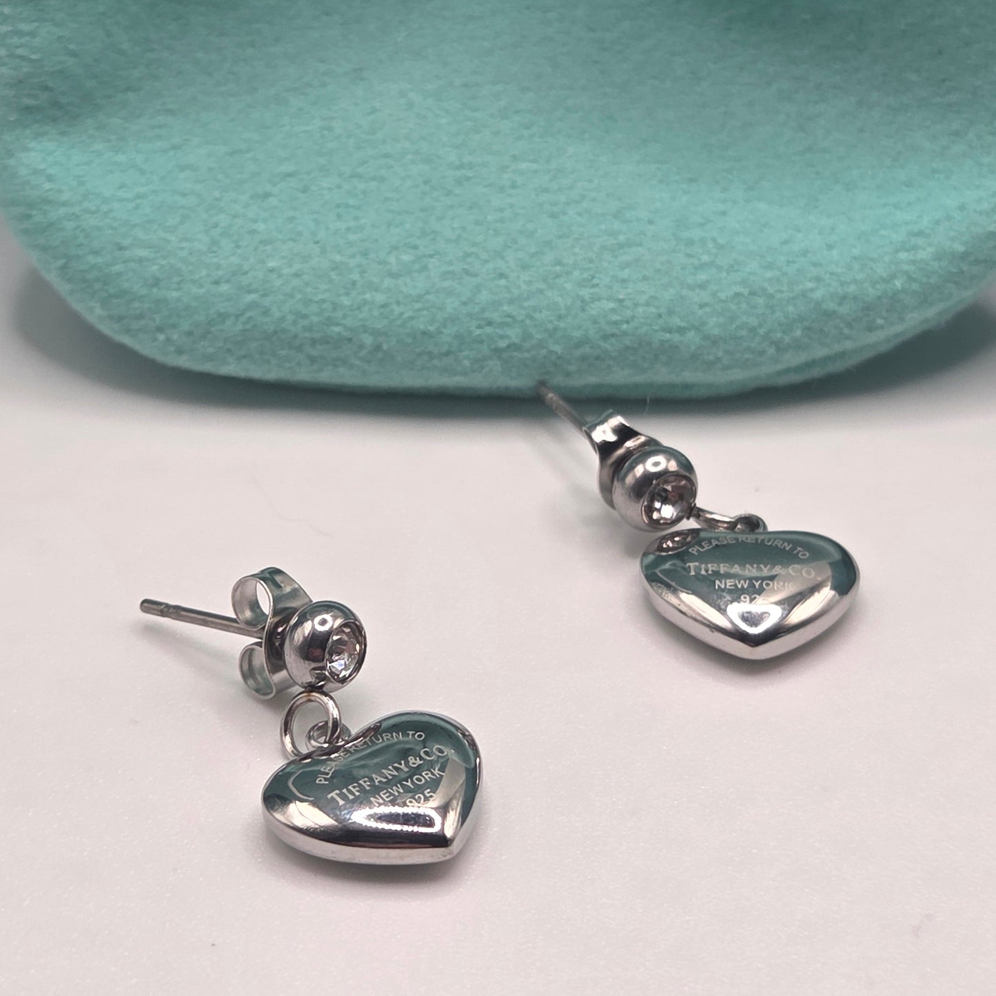 Bubble Heart Stud Earrings